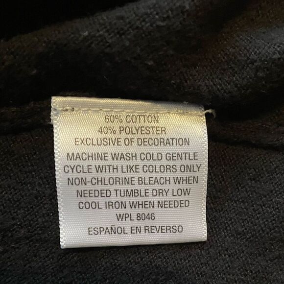 Embroidered black jersey blouse - Picture 5 of 5